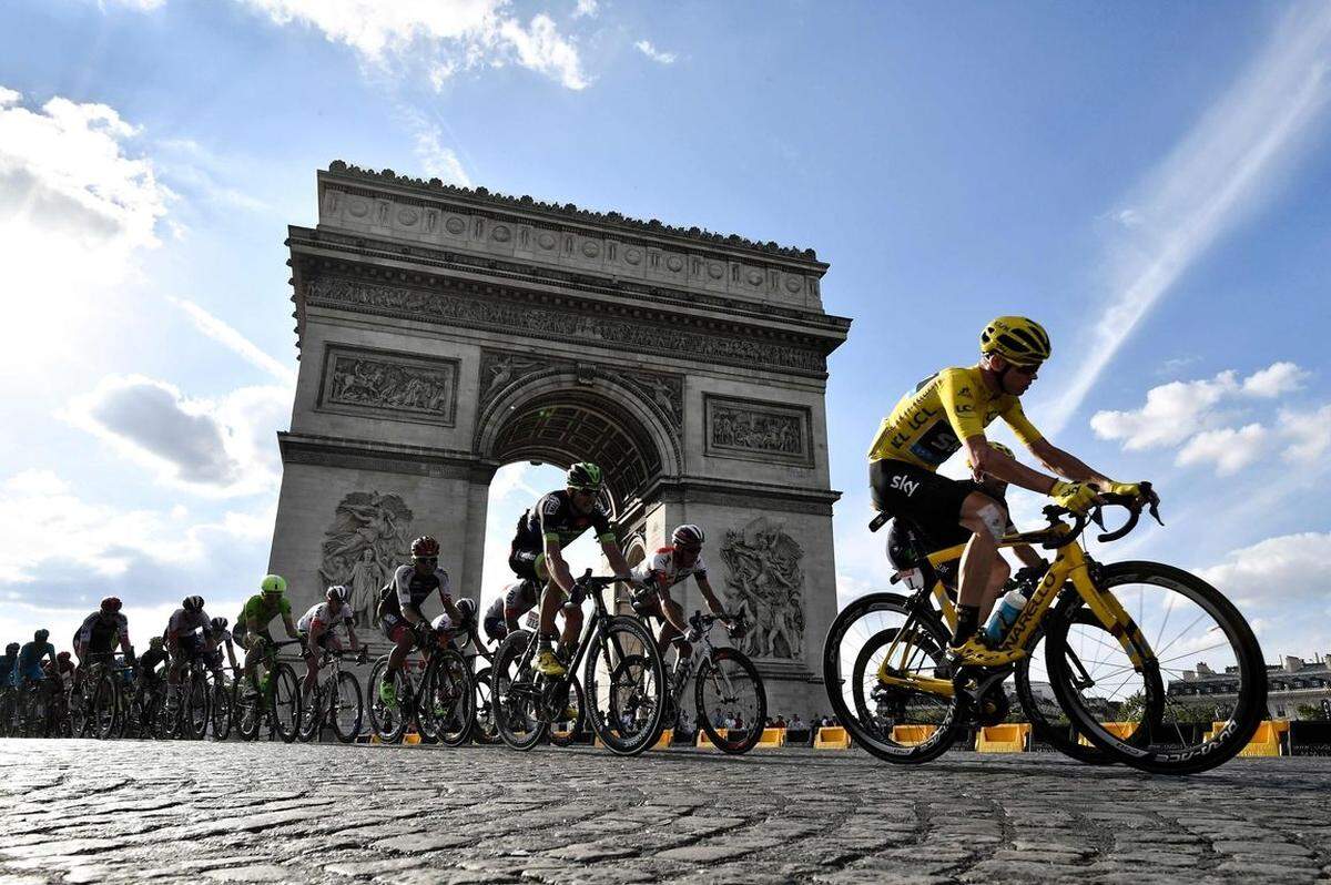 Zum dritten Mal nach 2013 und 2015 gewinnt der britische Radprofi Christopher Froome die Tour de France.