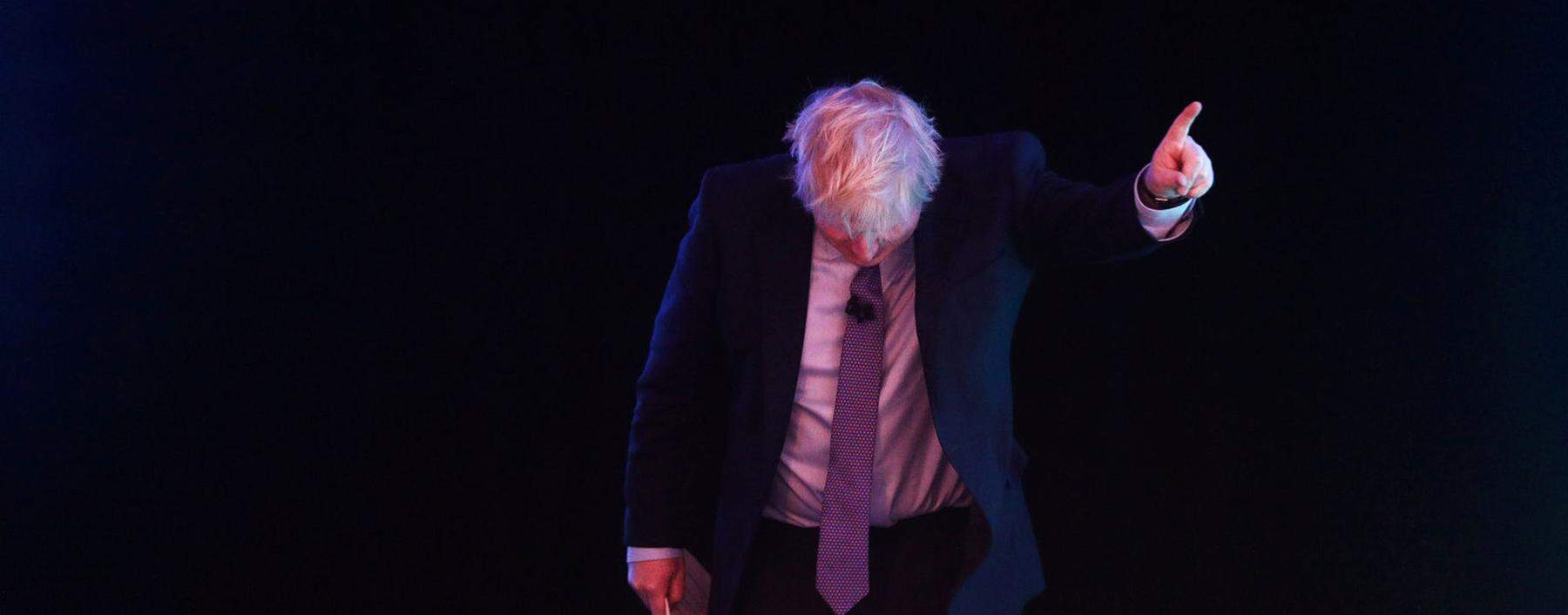 The show must go on: Boris Johnson stellt sich als das schlampige Genie dar.