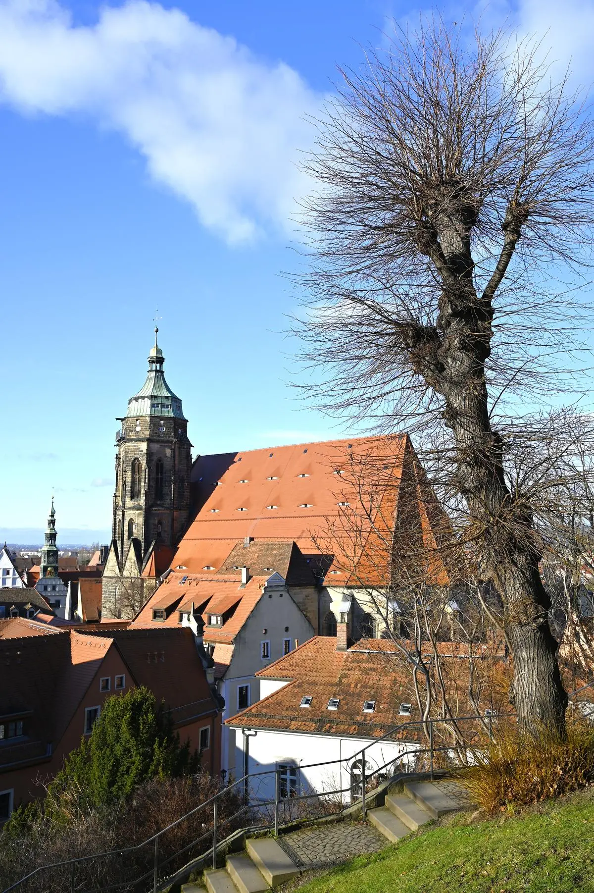 Pirnas Stadtkirche St. Marien. She too became a motive.