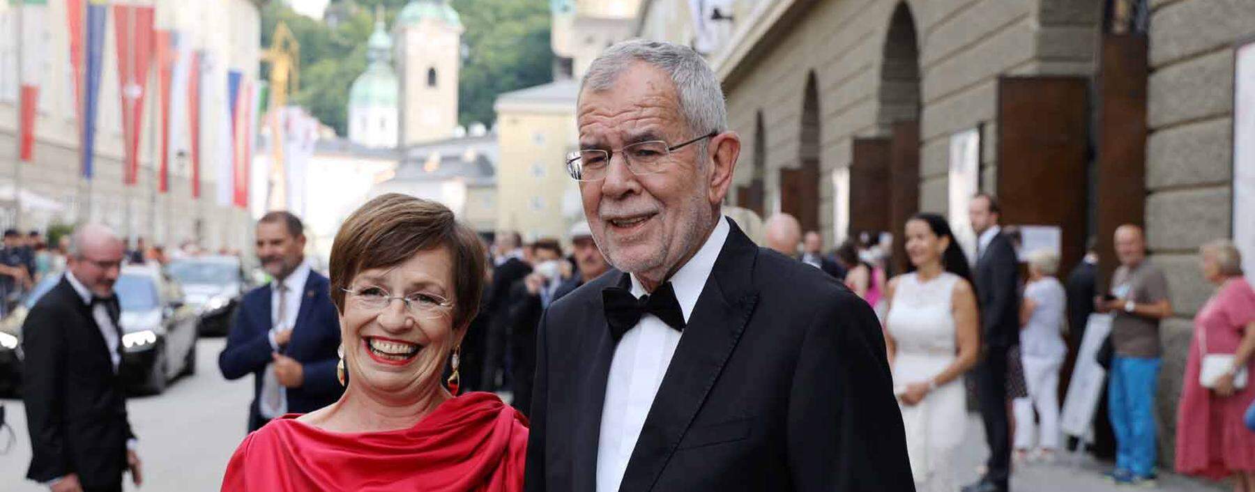Salzburger Festspiele Don Giovanni Premiere Salzburg, 26. 07. 2021 Alexander van der BELLEN mit Frau Doris - *** Salzbu