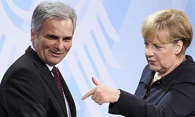 Bundeskanzlerin Merkel trifft Bundeskanzler von Oesterreich