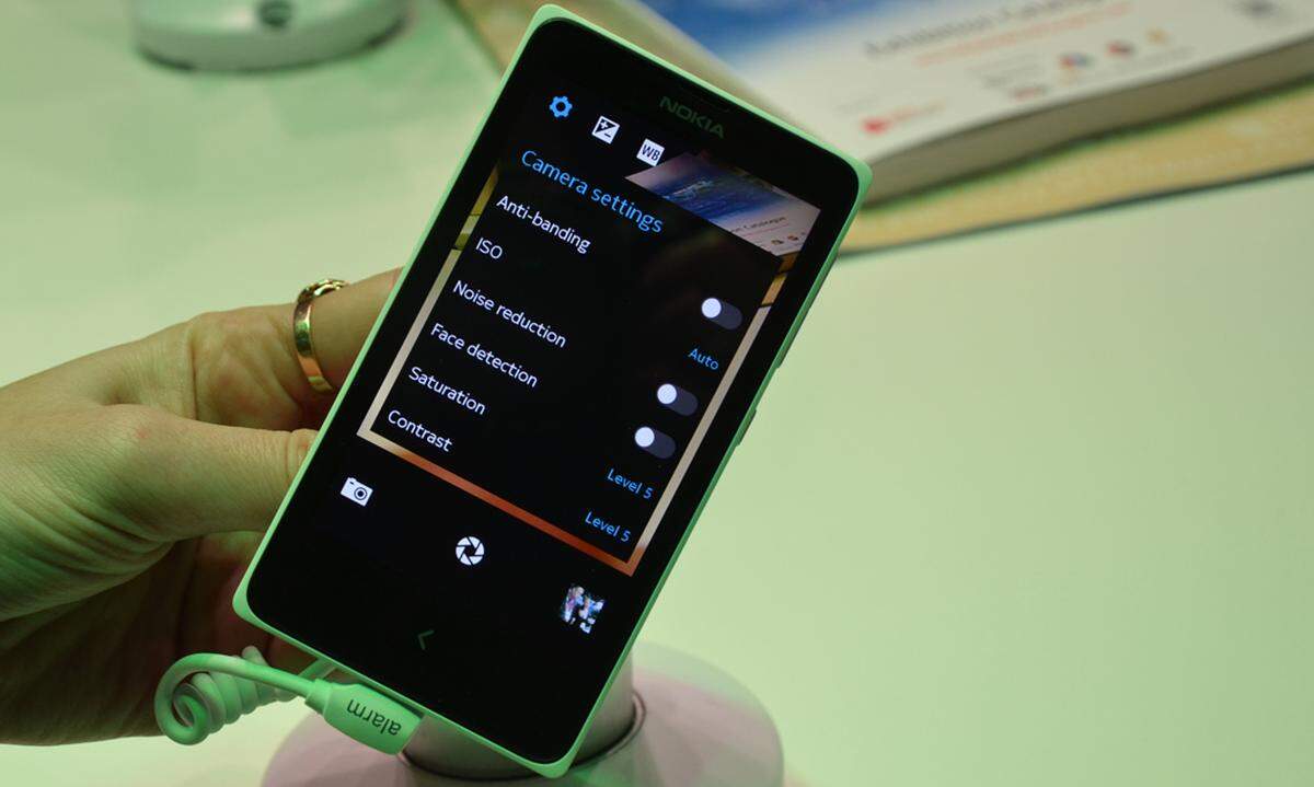 Die Kamera-App zeigt ebenfalls eindeutig ihre Android-Herkunft. Schade, denn Nokia ist bekannt für seine ausgezeichnete Smartphone-Kamera-Software.