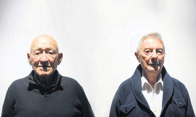 Kümmerten sich im Konzentrationslager umeinander: Daniel Chanoch, 84 (l.), und der gebürtige Wiener Shaul (Paul) Schpilman, 85.