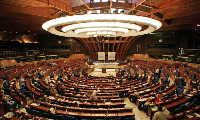 Der Plenarsaal des Europarats