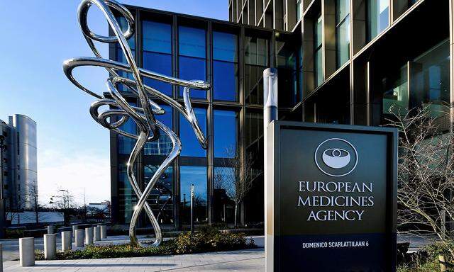 FILE PHOTO: Exterior of European Medicines Agency is seen in Amsterdam