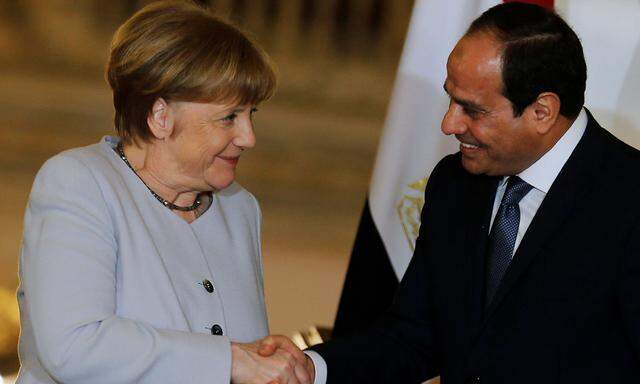 Merkel und Präsident al-Sisi.