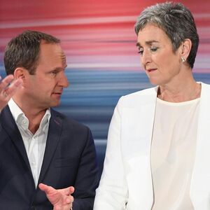 Neos-Chef Strolz und Grünen-Spitzenkandidatin Lunacek