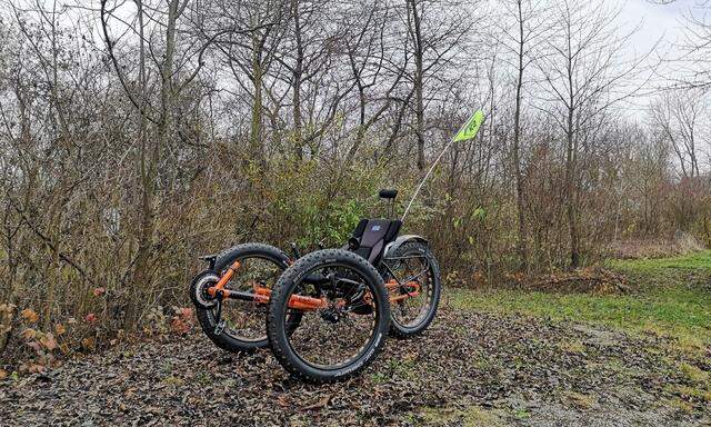 Große, breite Reifen sorgen für viel Fahrkomfort.