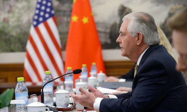Archivbild vom 18. März: US-Außenminister Rex Tillerson war in Peking zu Gast.