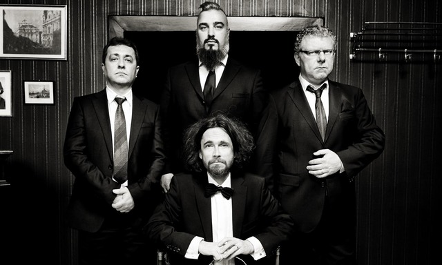 Vier Sowjet-Wiener: Alexander Shevchenko (l.), Aliosha Biz (vorne), Georgij Makazaria (hinten) und Roman Grinberg (r.). 