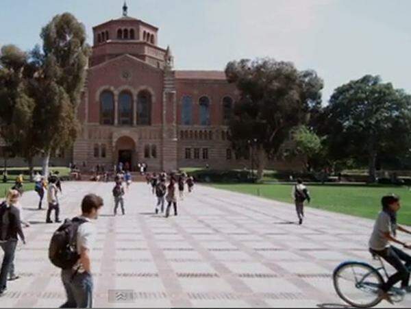 Die University of California Los Angeles eröffnet die Top Ten. Sie ist inzwischen ein Fixstarter und oszilliert zwischen Platz acht und zehn - seit dem letzten Jahr ist sie um zwei Plätze abgerutscht. Die Uni ist der größte Campus der University of California, zu der auch die Elite-Uni Berkeley gehört. Die ist ebenfalls in den Top Ten vertreten- allerdings etwas weiter vorne.