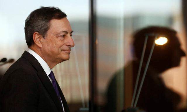 European Central Bank President Mario Draghi attends a meeting with German lawmakers in Berlin