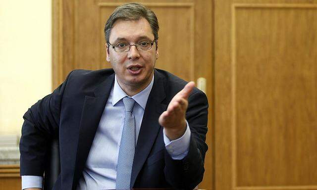 Der serbische Ministerpräsident Aleksandar Vucic