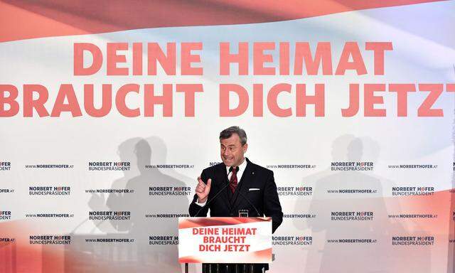 Norbert Hofer beim Wahlkampffinale