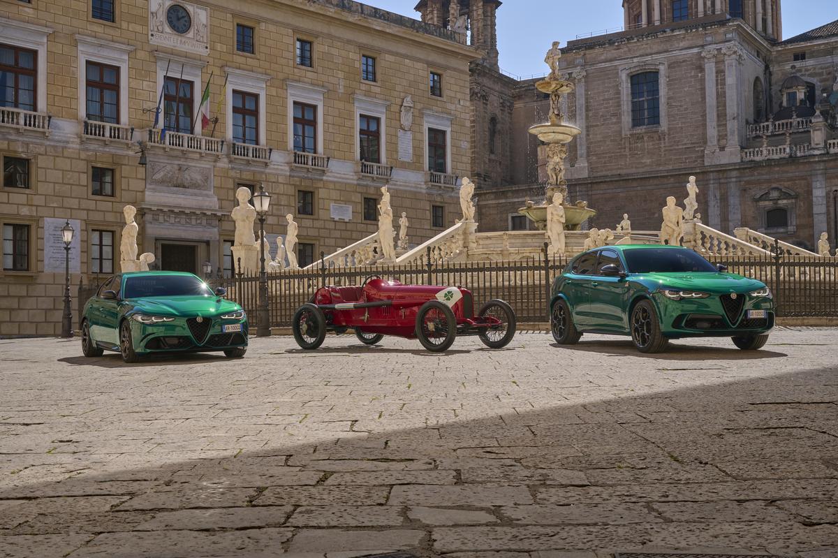 Zum 100. Jahrestag gibt es eine Sonderedition der Quadrifoglio-Varianten für Alfa Romeo Giulia und Alfa Romeo Stelvio auf dem Schauplatz der Targa Florio auf Sizilien.