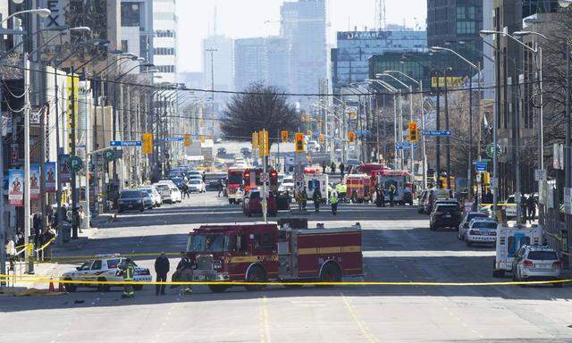 Tatort Yonge Street: In der kanadischen Metropole Toronto sitzt der Schock über die Bluttat tief.