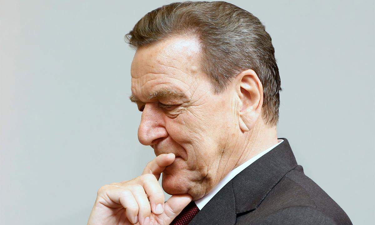 „Ich habe immer den deutschen Interessen gedient“, sagt Gerhard Schröder. 