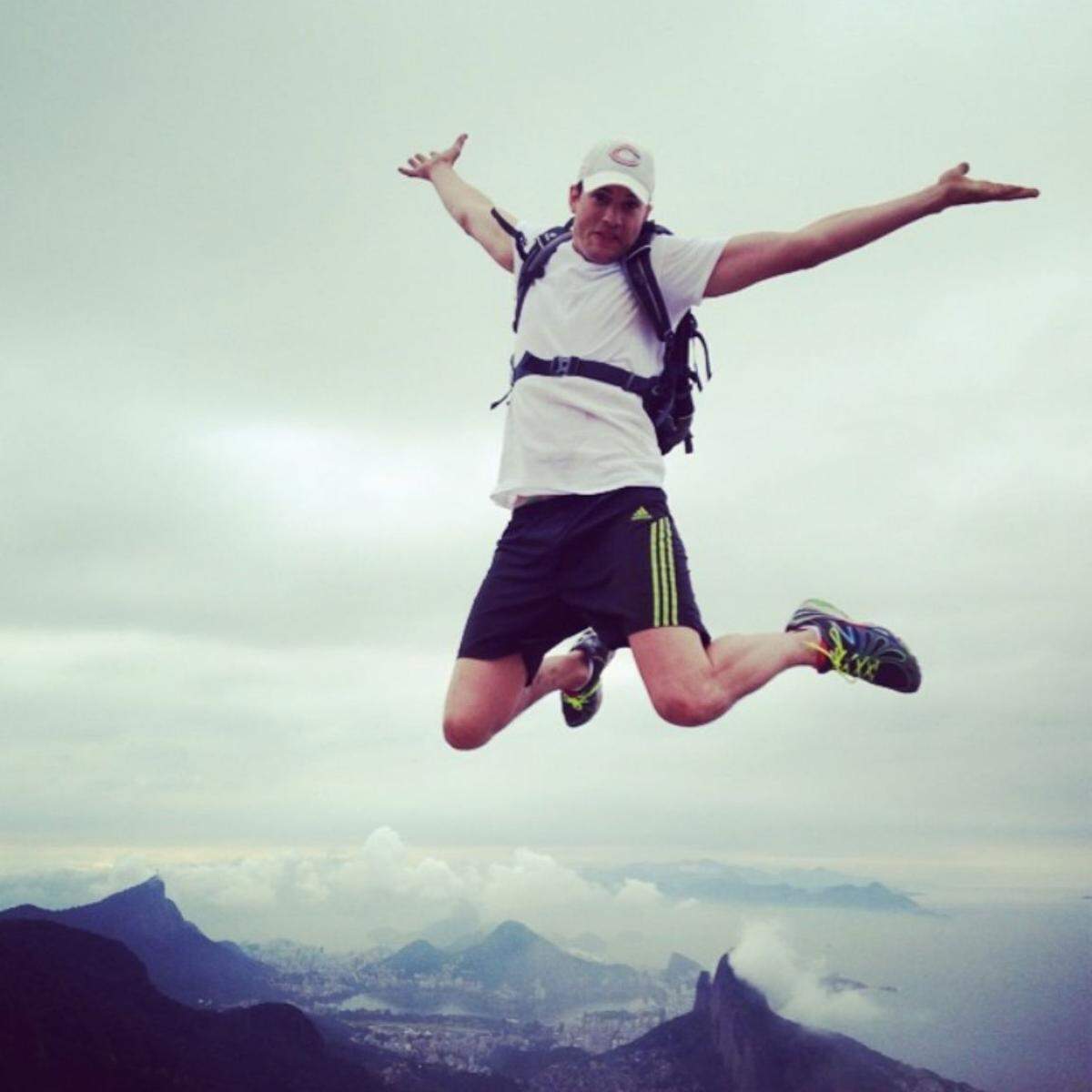 Schauspieler Ashton Kutcher reiste voller Begeisterung nach Rio de Janeiro.