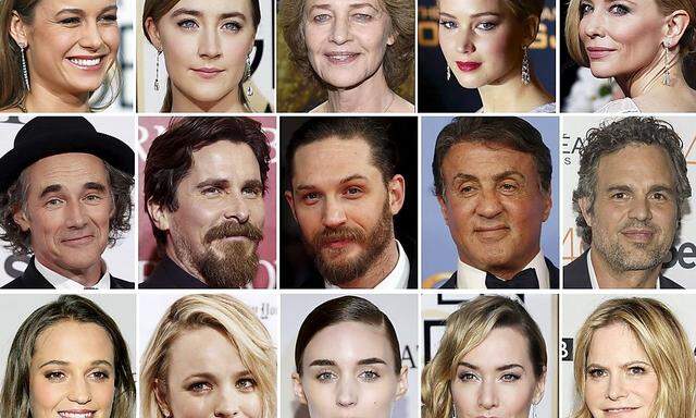 Oscar nominees are shown in this combination of file photos