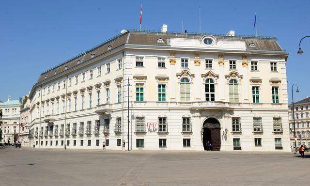 Das Kanzleramt in Wien. 