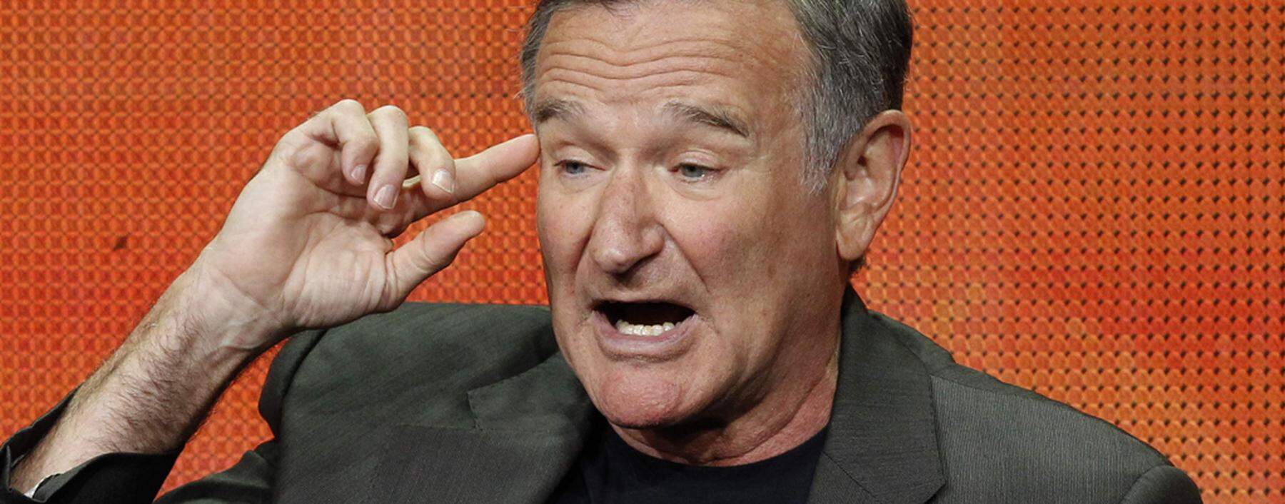 File photo of Robin Williams during the CBS portion of the Television Critics Association Summer press tour in Beverly Hills