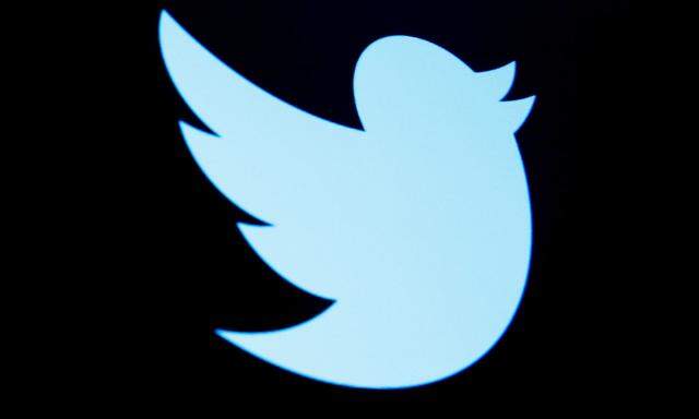 FILE PHOTO - The Twitter logo is displayed on a screen on the floor of the New York Stock Exchange (NYSE) in New York City