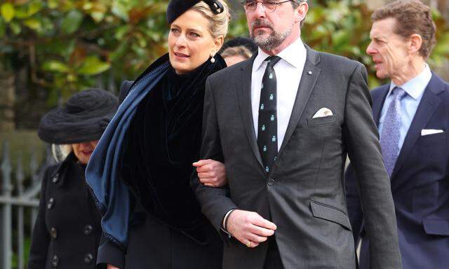 Prinzessin Tatiana und Prinz Nikolaos von Griechenland und Dänemark im Februar 2024.  