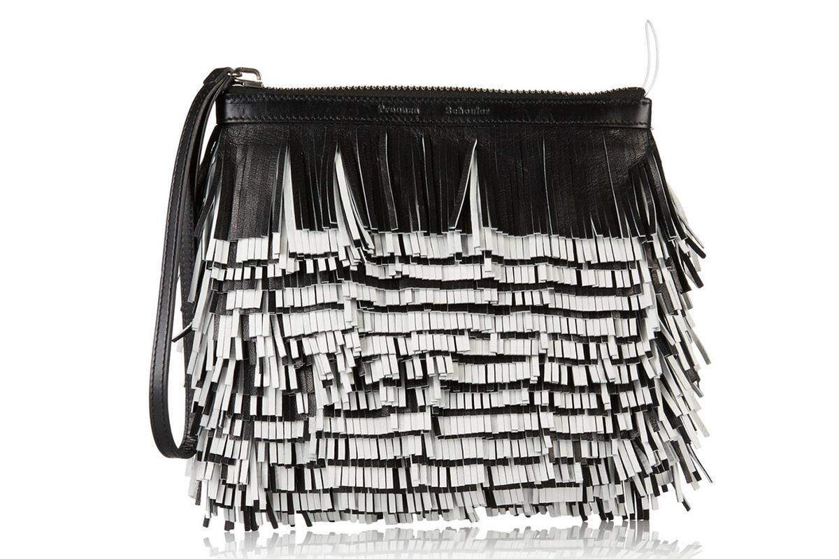 Clutch mit Canvas-Fransen von Proenza Schouler.