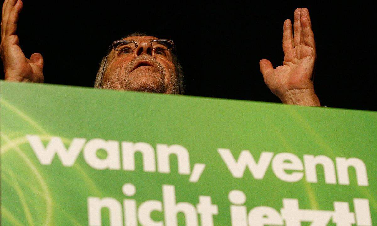 "Ich bin schwer verdaulich." Van der Bellen ist sich 2008 ziemlich sicher, in Koalitionsverhandlungen mit der ÖVP nicht "aufgefressen" zu werden.