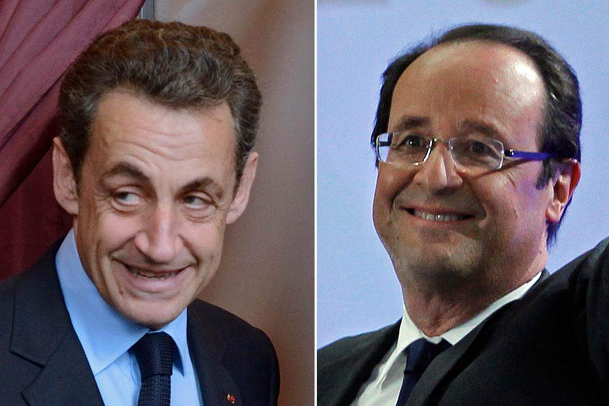 Aktuell stellt sich der Sozialist François Hollande als Alternative zu Sarkozy der Wahl. Sollte er sich bei der Stichwahl am 6. Mai durchsetzen, wäre er der zweite sozialistische Präsident Frankreichs nach Mitterrand. Sollte dagegen Sarkozy als Verlierer aus der Stichwahl gehen, wäre er der erste Präsident seit d'Estaing, der vor einem zweiten Mandat abgewählt wird.