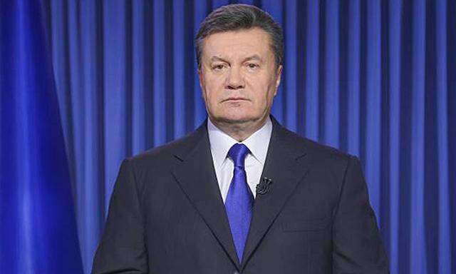 ITAR TASS KIEV UKRAINE FEBRUARY 20 2014 President of Ukraine Viktor Yanukovich Victor Yanukovy