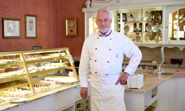 Josef Zauner in seiner Zuckerbäckerei in Bad Ischl.