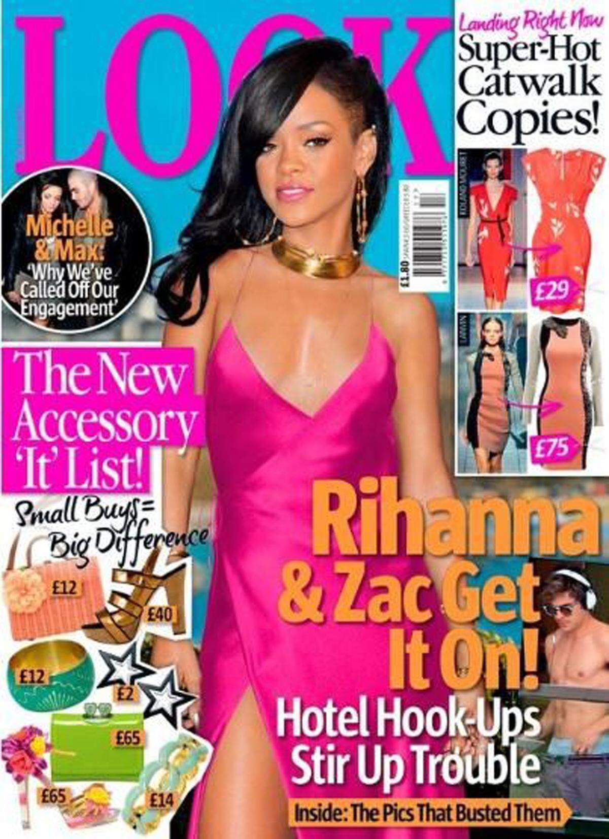 Ganz künstlich sieht Rihanna am Look-Titel aus. Kein Wunder, Kopf und Körper gehören zu unterschiedlichen Bildern der Sängerin.