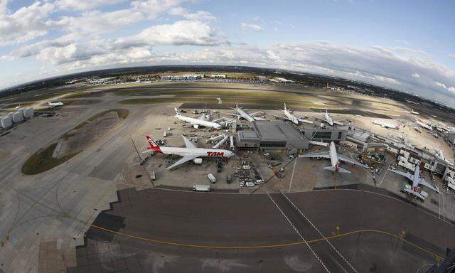 Blick auf den Flughafen Heathrow 