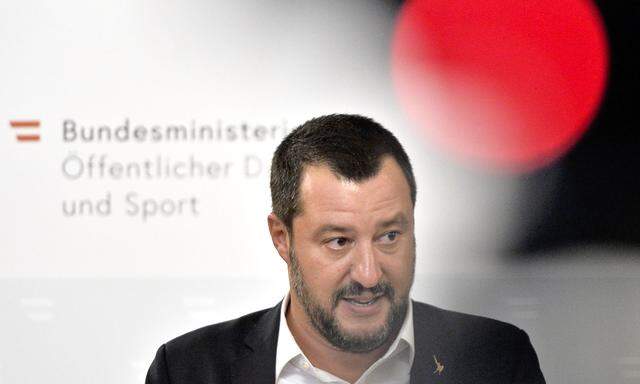 „Das neue Gesicht Europas“ (© „Time“): Italiens Innenminister Matteo Salvini auf Wien-Besuch.