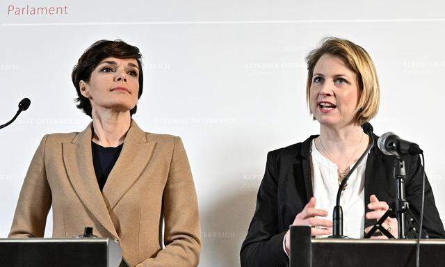  SPÖ-Obfrau Pamela Rendi-Wagner und Neos-Chefin Beate Meinl-Reisinger 