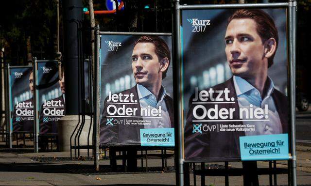 Wahlplakate von Sebastian Kurz 