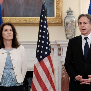 Außenministerin Ann Linde und ihr US-Amtskollege Antony Blinken. Schweden soll von den USA gewisse Sicherheitszusagen im Falle eines Beitrittsverfahrens zur Nato erhalten.