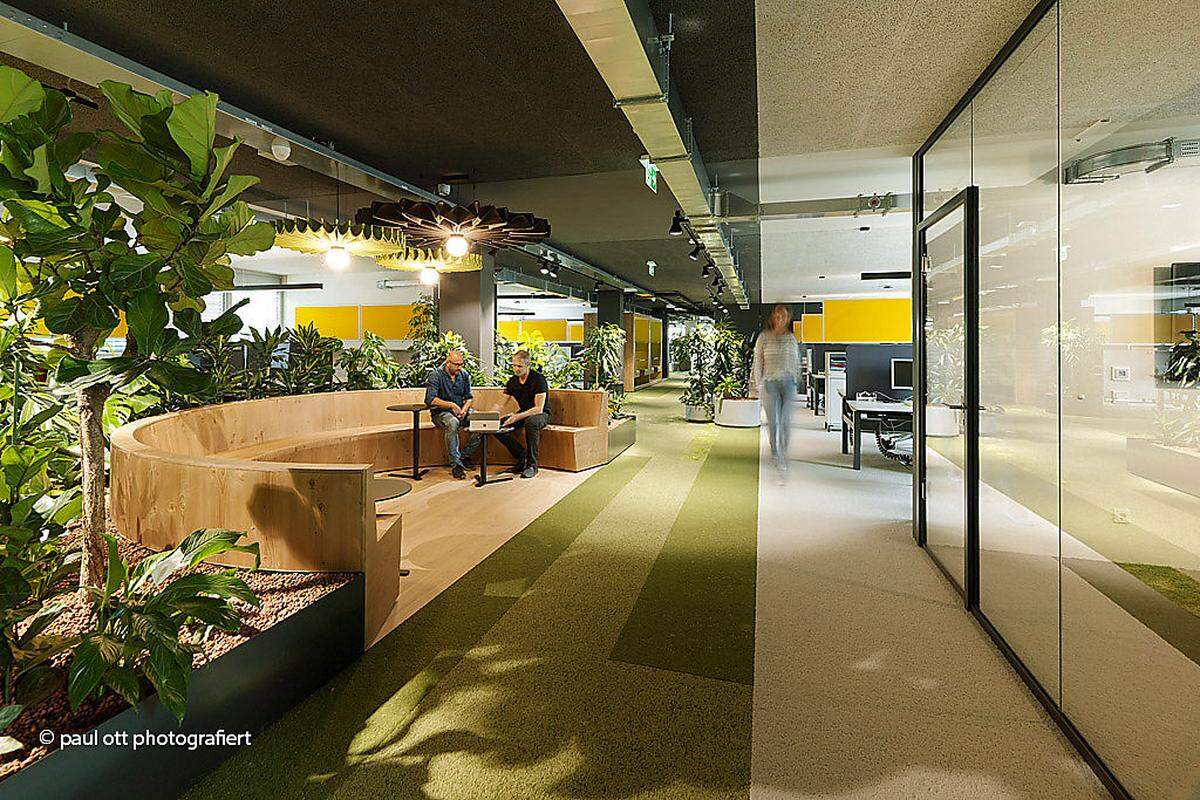 Die neue Arbeitswelt bei SAP ist von einem zentralen, grünen Bereich durchzogen, der nach dem Vorbild New Yorks "Central Park" getauft wurde.