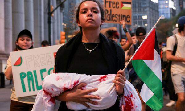 Propalästinensische Proteste in New York – aber auch auf dem Campus von Harvard.