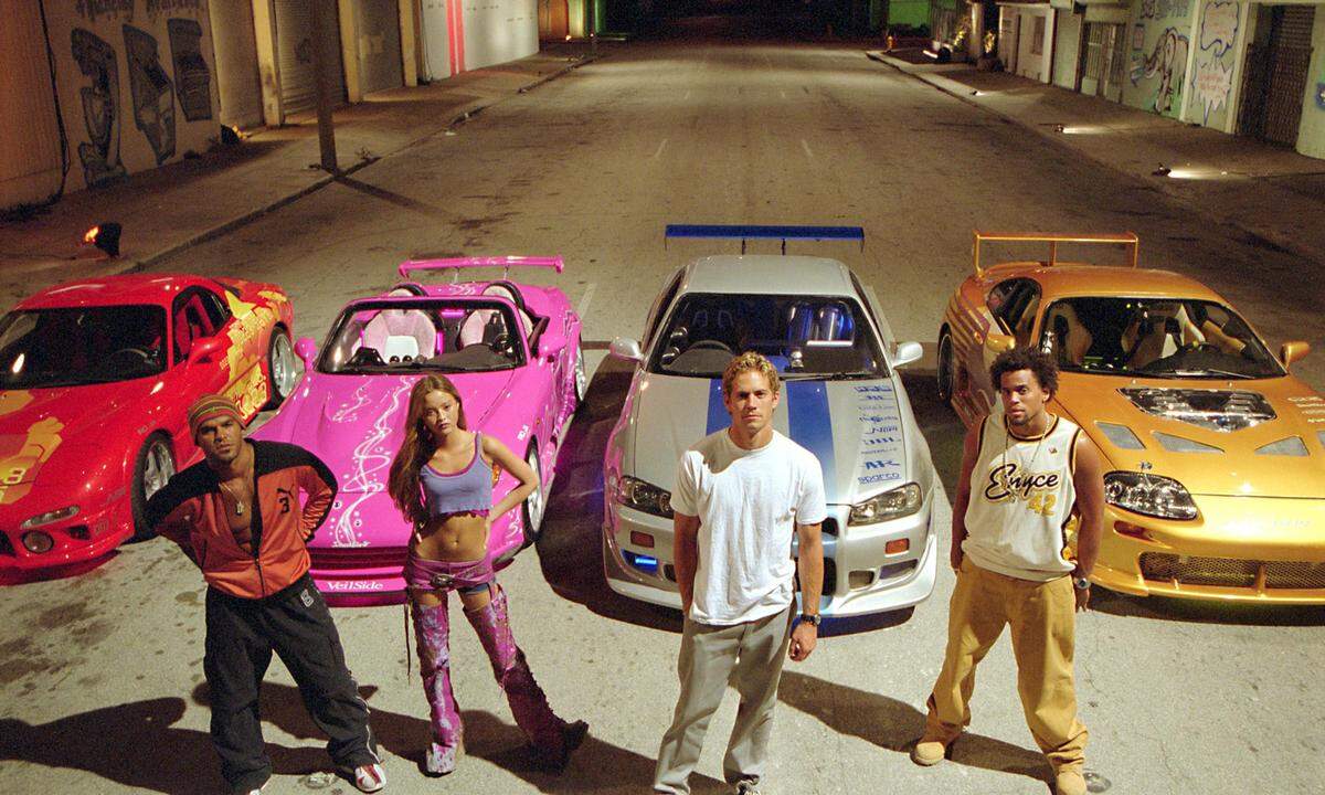 „Fast &amp; Furious“: Supra, rechts, Paul Walker, Zweiter von rechts, 2013 als Porsche-Beifahrer verunglückt.