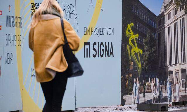 Der Mutter aller Signa-Firmen, der Signa Holding, wird die Eigenverwaltung entzogen. Im Bild eine Baustelle in Düsseldorf.