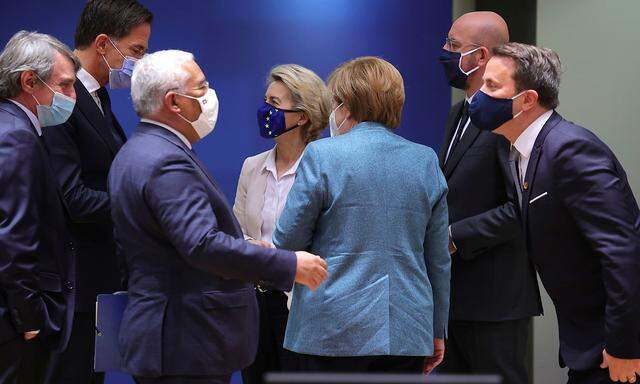 Die EU-Spitzen beim Gipfel in Brüssel