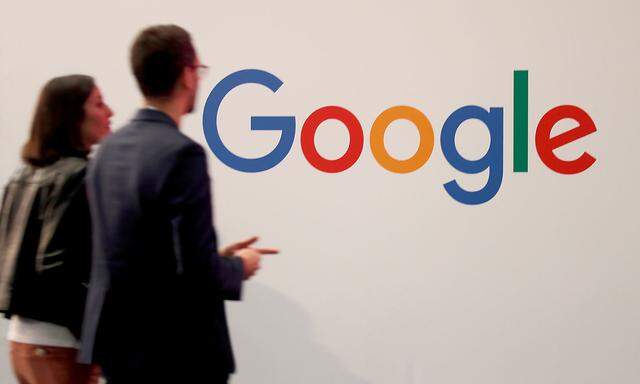 FILE PHOTO: Logo of Google is seen at VivaTech fair in Paris