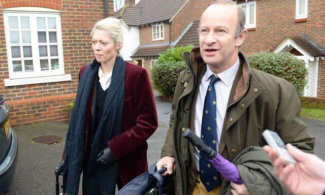 Ein Archivbild von Anfang Jänner: UKIP-Chef Henry Bolton und seine nunmehrige Ex-Freundin Jo Marney.