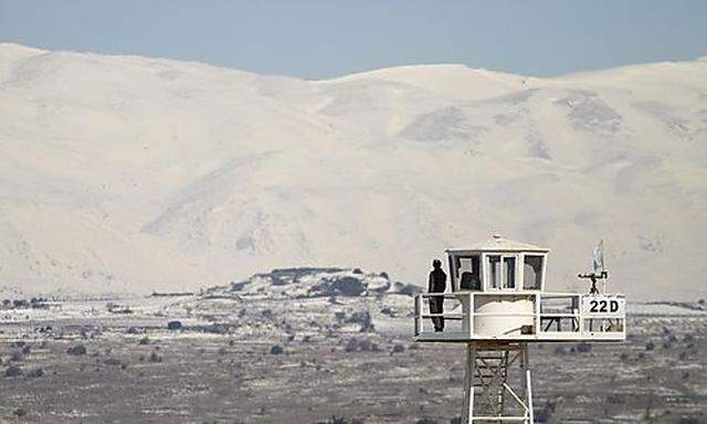 Archivbild: Die Grenze zwischen Syrien und den Golanhöhen.