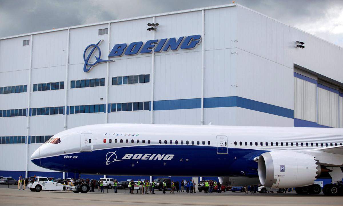 FILE PHOTO: The new Boeing 787-10 Dreamliner taxis past the Final Assembly Building at Boeing South Carolina in North Charleston