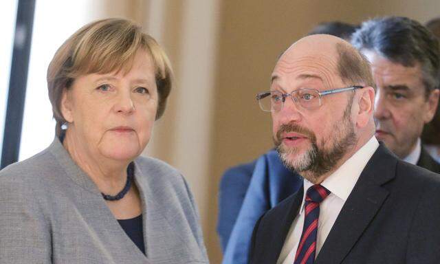 Merkel, Schulz