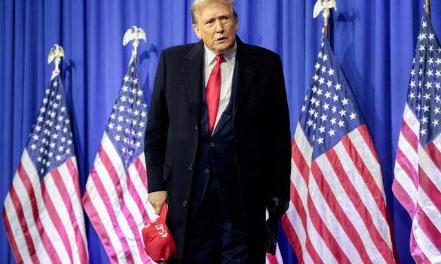 Donald Trump bei einem Wahlkampf-Auftritt in Waterford, Michigan.
