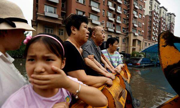 Hochwasser in China: Höhere Temperaturen bedeuten extremeres Wetter.      